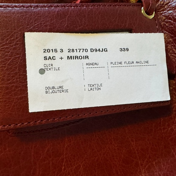 Balenciaga City Bag: Rouge Cerise with Gold Hardware - Picture 14 of 17